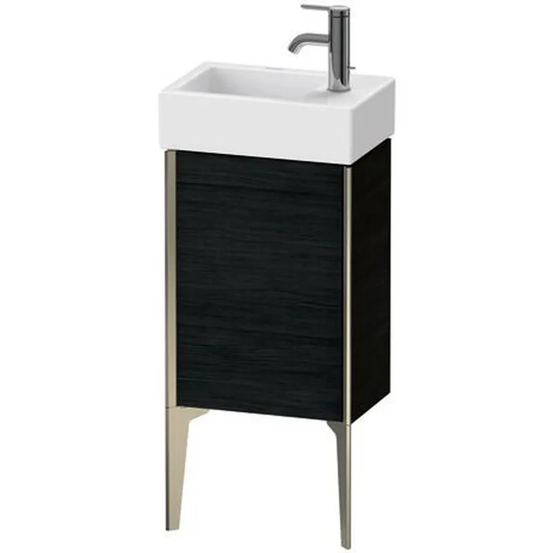 Duravit Xviu 14" x 19" x 9" One Door Floorstanding Vanity Unit With Left Hinge, Oak Black (XV4530LB116) Best Price
