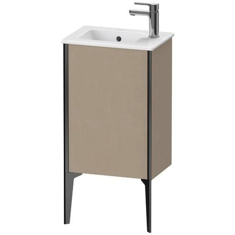 Duravit Xviu 16" x 23" x 11" One Door Floorstanding Vanity Unit With Right Hinge, Linen (XV4480RB275) Buy Direct
