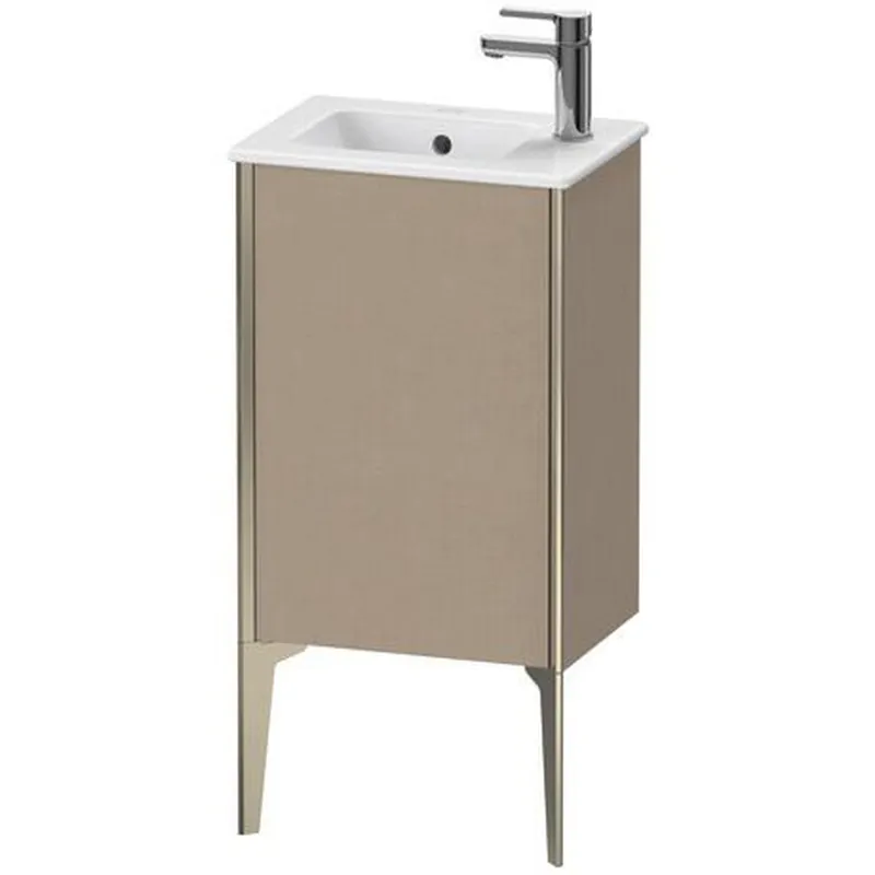 Duravit Xviu 16" x 23" x 11" One Door Floorstanding Vanity Unit With Right Hinge, Linen (XV4480RB175) Free Delivery