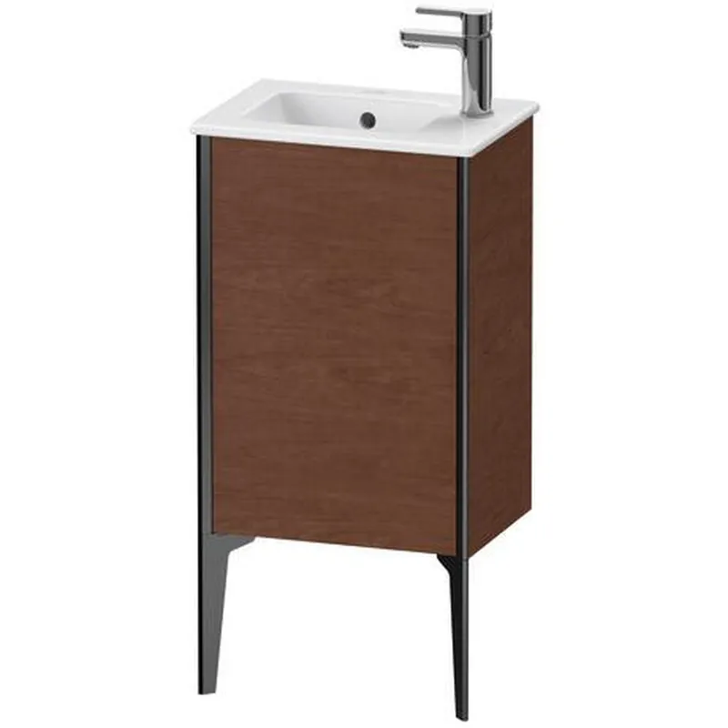 Duravit Xviu 16" x 23" x 11" One Door Floorstanding Vanity Unit With Left Hinge, American Walnut (XV4480LB213) Place Order