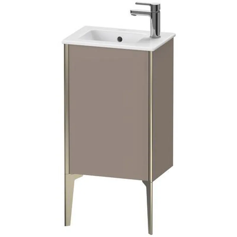 Flash Sale Duravit Xviu 16" x 23" x 11" One Door Floorstanding Vanity Unit With Left Hinge, Basalt Matt (XV4480LB143)