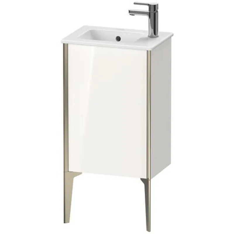 Markdown Duravit Xviu 16" x 23" x 11" One Door Floorstanding Vanity Unit With Left Hinge, White High Gloss (XV4480LB122)