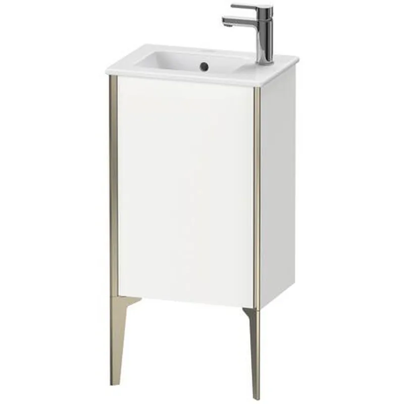 Duravit Xviu 16" x 23" x 11" One Door Floorstanding Vanity Unit With Left Hinge, White Matt (XV4480LB118) Flash Sale