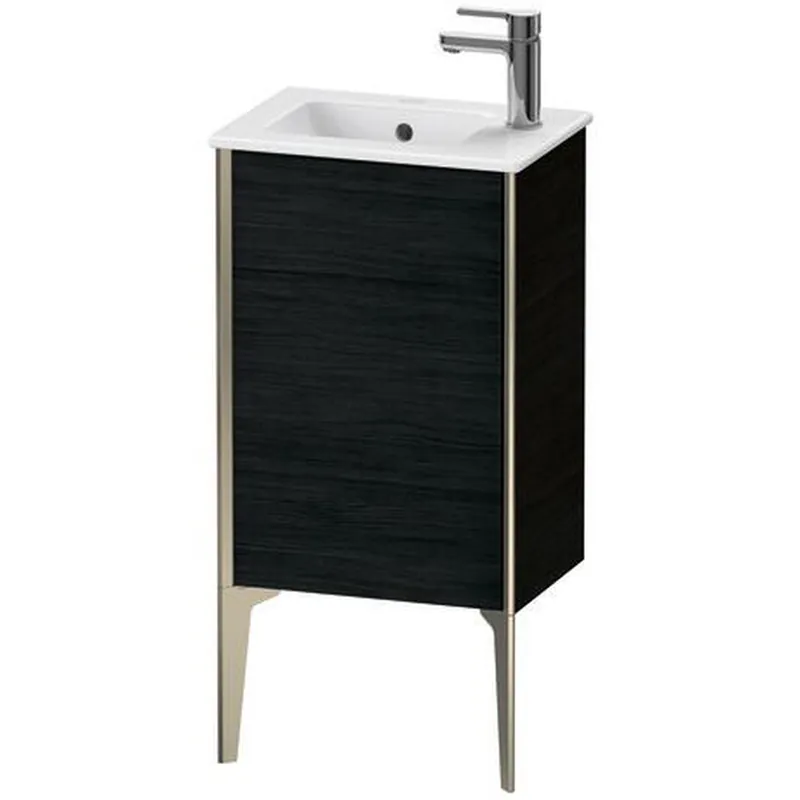 Buy Today Duravit Xviu 16" x 23" x 11" One Door Floorstanding Vanity Unit With Left Hinge, Oak Black (XV4480LB116)