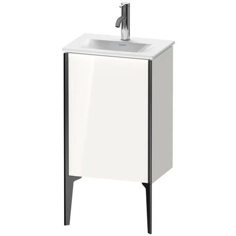 Duravit Xviu 17" x 23" x 12" One Door Floorstanding Vanity Unit With Right Hinge, White High Gloss (XV4068RB222) Holiday Sale