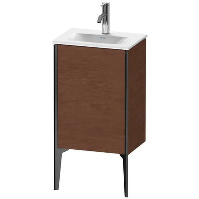 Duravit Xviu 17" x 23" x 12" One Door Floorstanding Vanity Unit With Right Hinge, American Walnut (XV4068RB213) Latest
