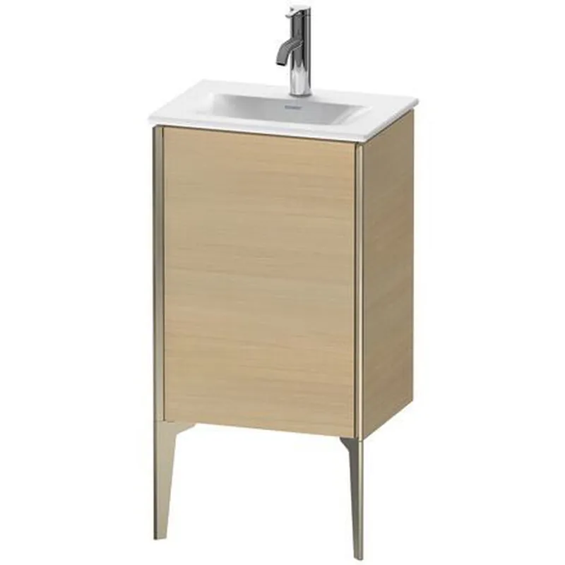 Buy Direct Duravit Xviu 17" x 23" x 12" One Door Floorstanding Vanity Unit With Right Hinge, Mediterreanean Oak Real Wood Veneer (XV4068RB171)