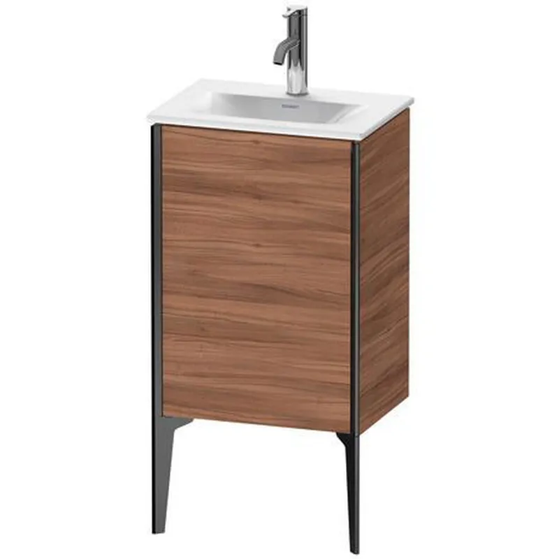 Duravit Xviu 17" x 23" x 12" One Door Floorstanding Vanity Unit With Left Hinge, Natural Walnut (XV4068LB279) Holiday Sale
