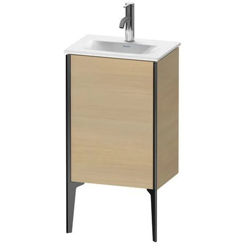 Duravit Xviu 17" x 23" x 12" One Door Floorstanding Vanity Unit With Left Hinge, Mediterreanean Oak Real Wood Veneer (XV4068LB271) Latest