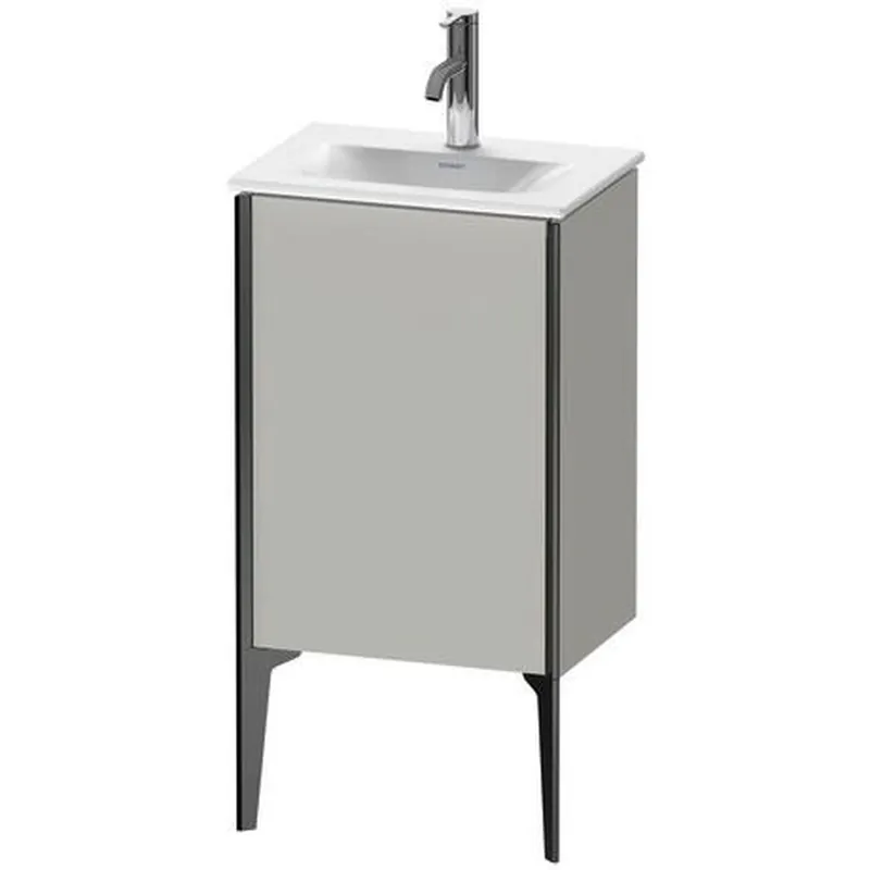 Duravit Xviu 17" x 23" x 12" One Door Floorstanding Vanity Unit With Left Hinge, Concrete Grey Matt (XV4068LB207) Bargain