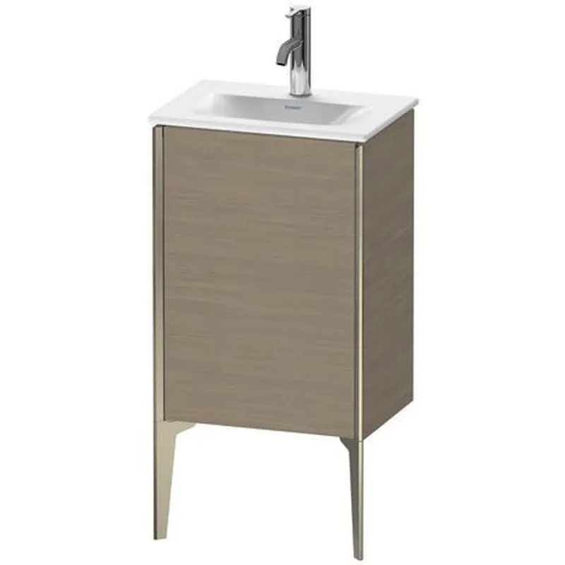 Duravit Xviu 17" x 23" x 12" One Door Floorstanding Vanity Unit With Left Hinge, Oak Terra (XV4068LB135) Instant Buy