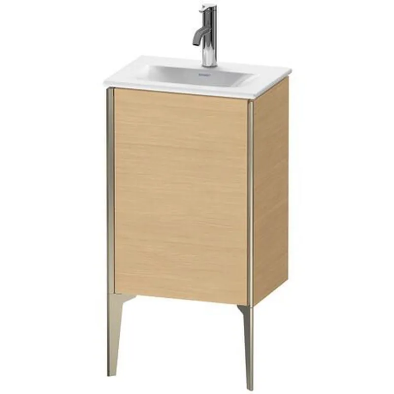 Duravit Xviu 17" x 23" x 12" One Door Floorstanding Vanity Unit With Left Hinge, Natural Oak (XV4068LB130) Fast Shipping