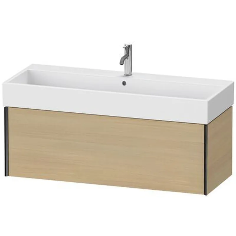 Clearance Duravit Xviu 47" x 16" x 18" One Drawer Wall-Mount Vanity Unit, Mediterreanean Oak Real Wood Veneer (XV42380B271)