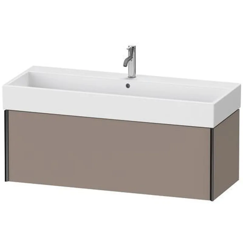 Duravit Xviu 47" x 16" x 18" One Drawer Wall-Mount Vanity Unit, Basalt Matt (XV42380B243) Brand New