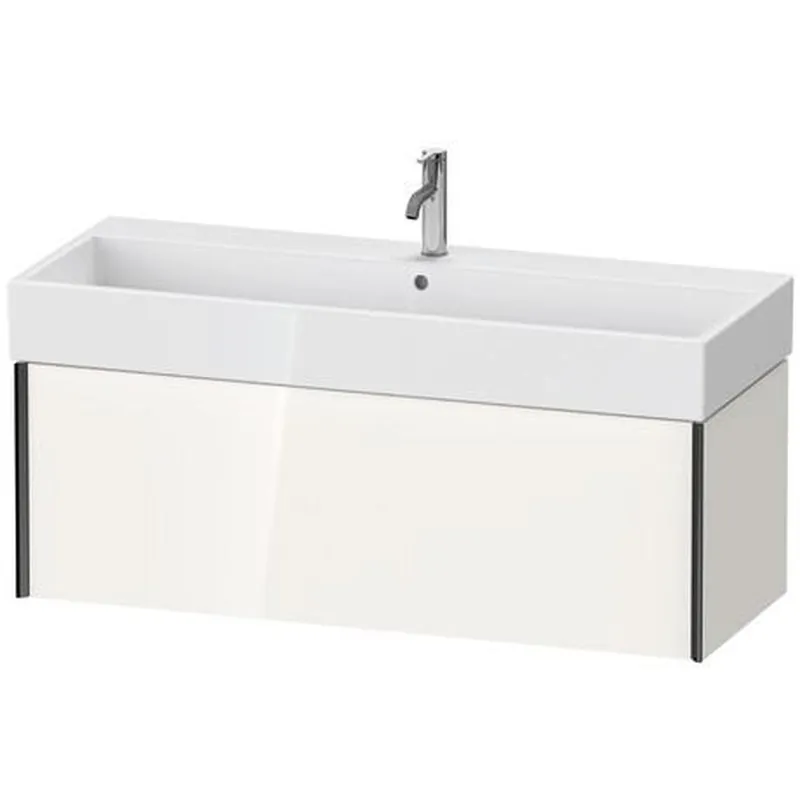 While Supplies Last Duravit Xviu 47" x 16" x 18" One Drawer Wall-Mount Vanity Unit, White High Gloss (XV42380B222)