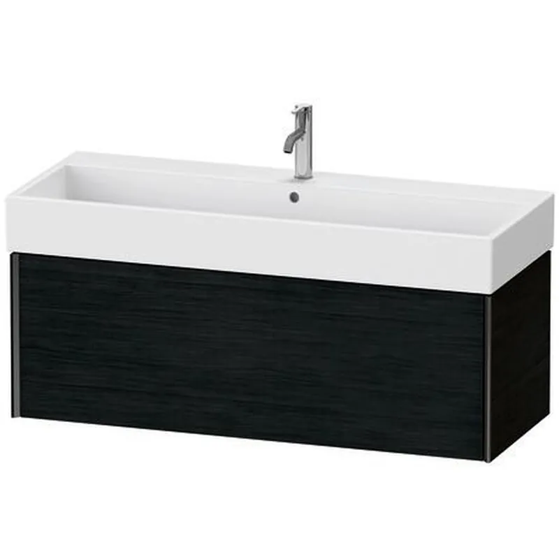 Duravit Xviu 47" x 16" x 18" One Drawer Wall-Mount Vanity Unit, Oak Black (XV42380B216) Cheap