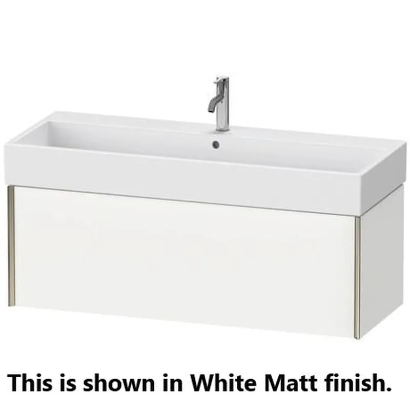 Duravit Xviu 47" x 16" x 18" One Drawer Wall-Mount Vanity Unit, European Oak (XV42380B152) Trusted Brand