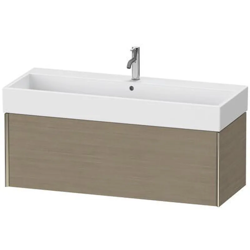 Duravit Xviu 47" x 16" x 18" One Drawer Wall-Mount Vanity Unit, Oak Terra (XV42380B135) Don’t Miss Out