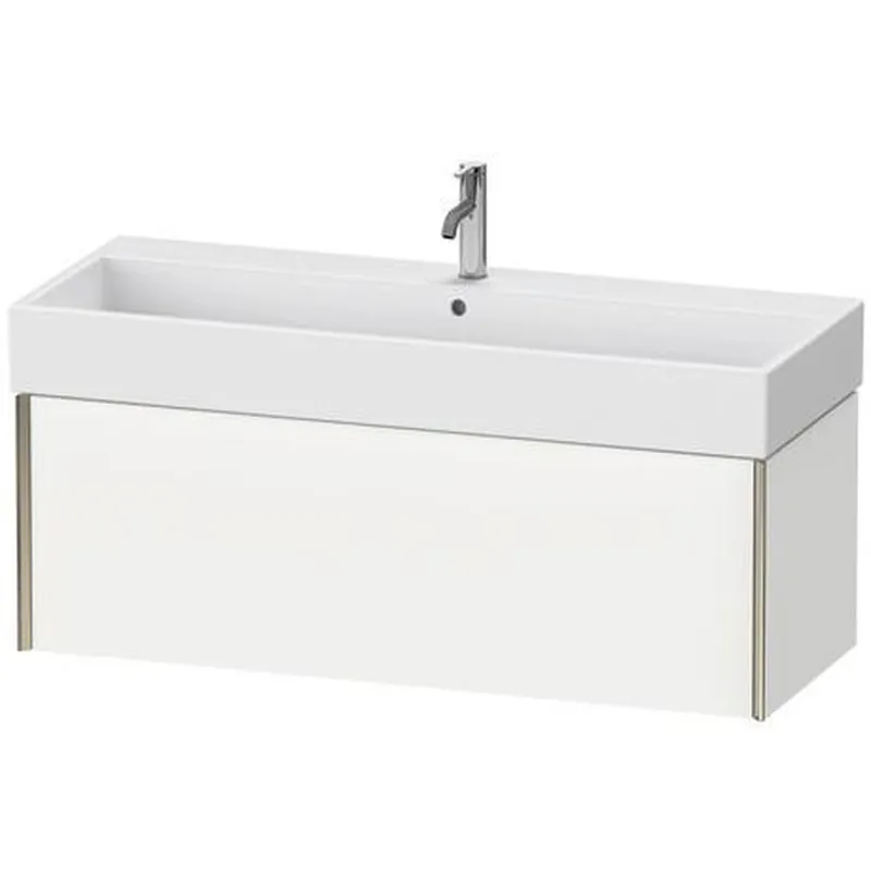 Duravit Xviu 47" x 16" x 18" One Drawer Wall-Mount Vanity Unit, White Matt (XV42380B118) Free Returns