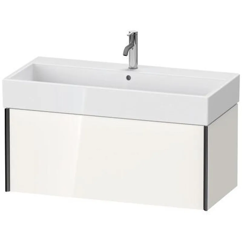 Brand New Duravit Xviu 39" x 16" x 18" One Drawer Wall-Mount Vanity Unit, White High Gloss (XV42370B222)