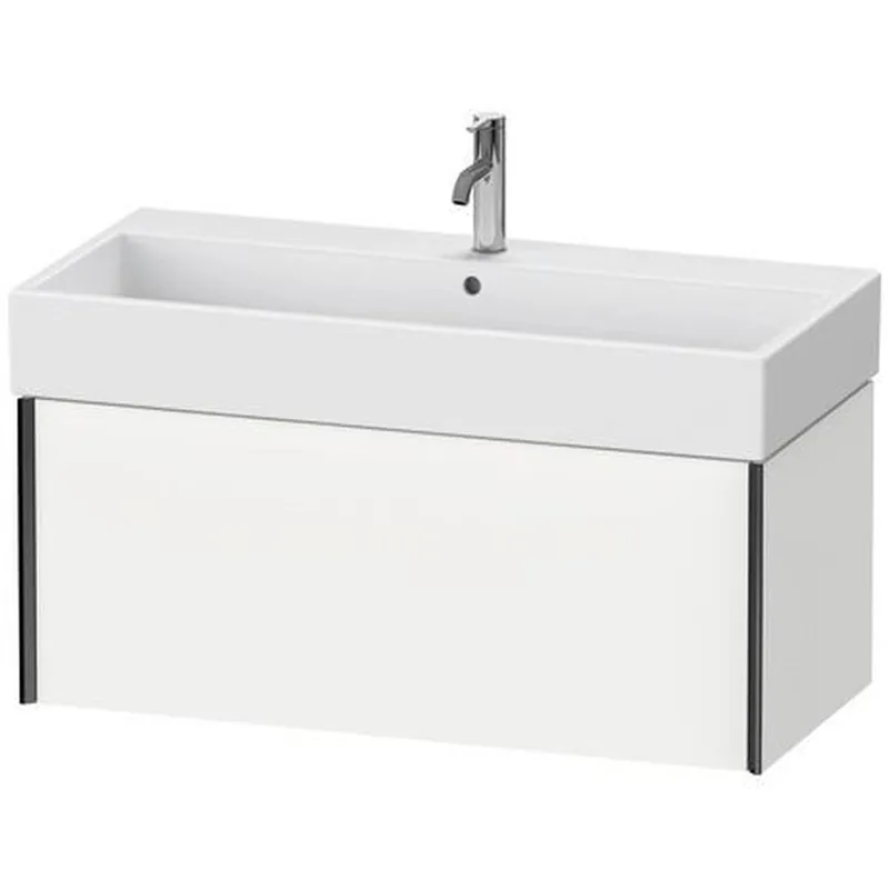 Professional Grade Duravit Xviu 39" x 16" x 18" One Drawer Wall-Mount Vanity Unit, White Matt (XV42370B218)