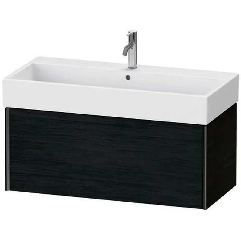 Duravit Xviu 39" x 16" x 18" One Drawer Wall-Mount Vanity Unit, Oak Black (XV42370B216) New Release