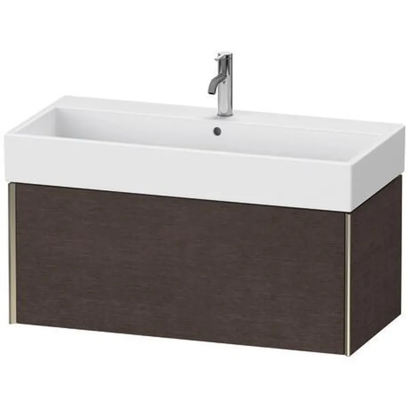 Don’t Miss Out Duravit Xviu 39" x 16" x 18" One Drawer Wall-Mount Vanity Unit, Brushed Dark Oak Real Wood Veneer (XV42370B172)