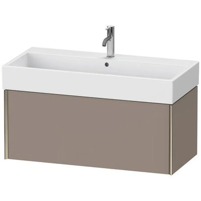 Duravit Xviu 39" x 16" x 18" One Drawer Wall-Mount Vanity Unit, Basalt Matt (XV42370B143) Top Rated