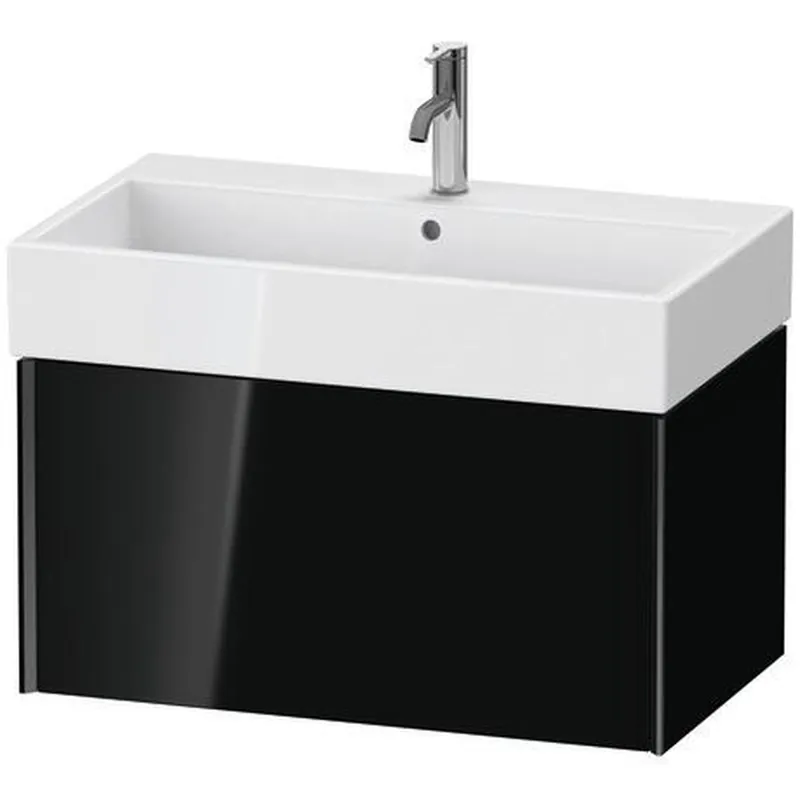 Duravit Xviu 31" x 16" x 18" One Drawer Wall-Mount Vanity Unit, Black High Gloss Lacquer (XV42360B240) Big Sale