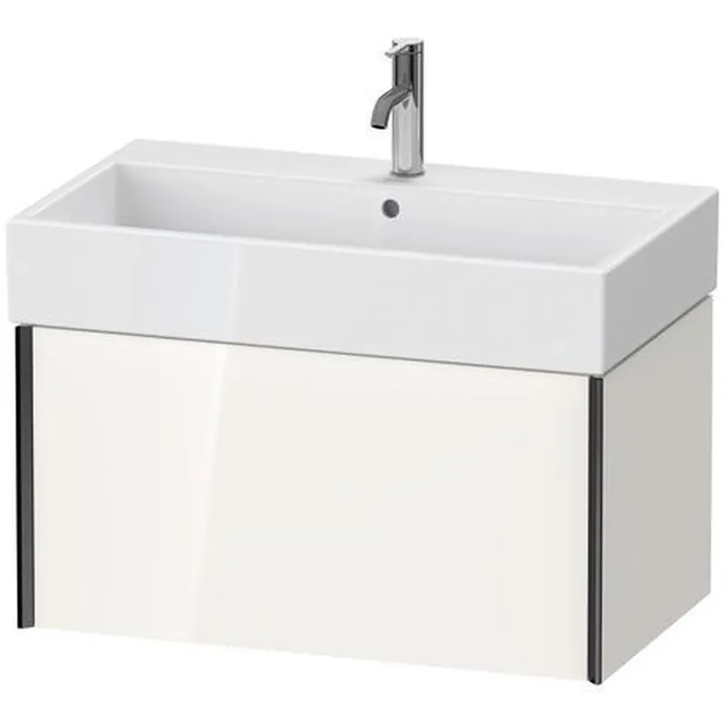 Hot Deal Duravit Xviu 31" x 16" x 18" One Drawer Wall-Mount Vanity Unit, White High Gloss (XV42360B222)