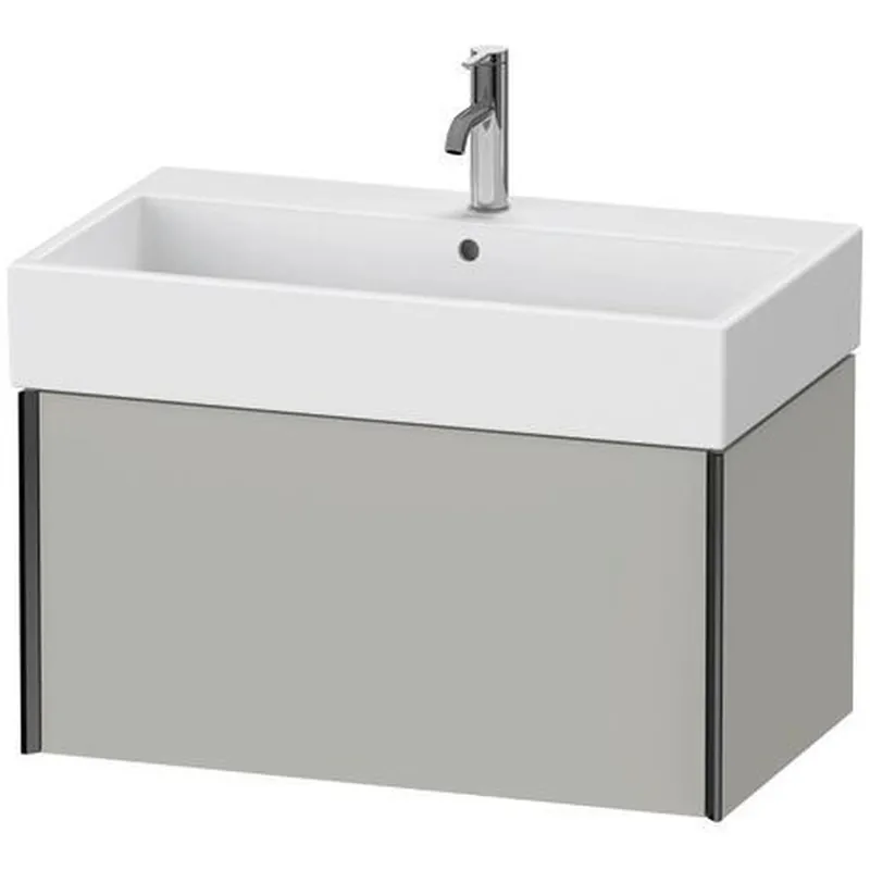 Duravit Xviu 31" x 16" x 18" One Drawer Wall-Mount Vanity Unit, Concrete Grey Matt (XV42360B207) Last Chance