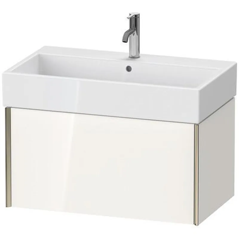 Best Choice Duravit Xviu 31" x 16" x 18" One Drawer Wall-Mount Vanity Unit, White High Gloss (XV42360B122)
