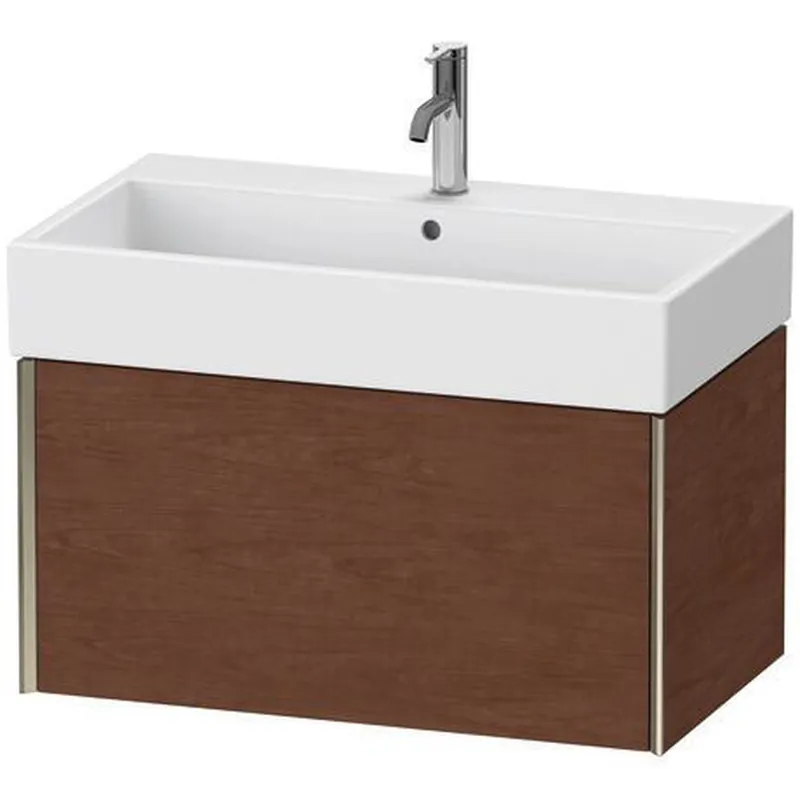 Duravit Xviu 31" x 16" x 18" One Drawer Wall-Mount Vanity Unit, American Walnut (XV42360B113) Fresh Stock