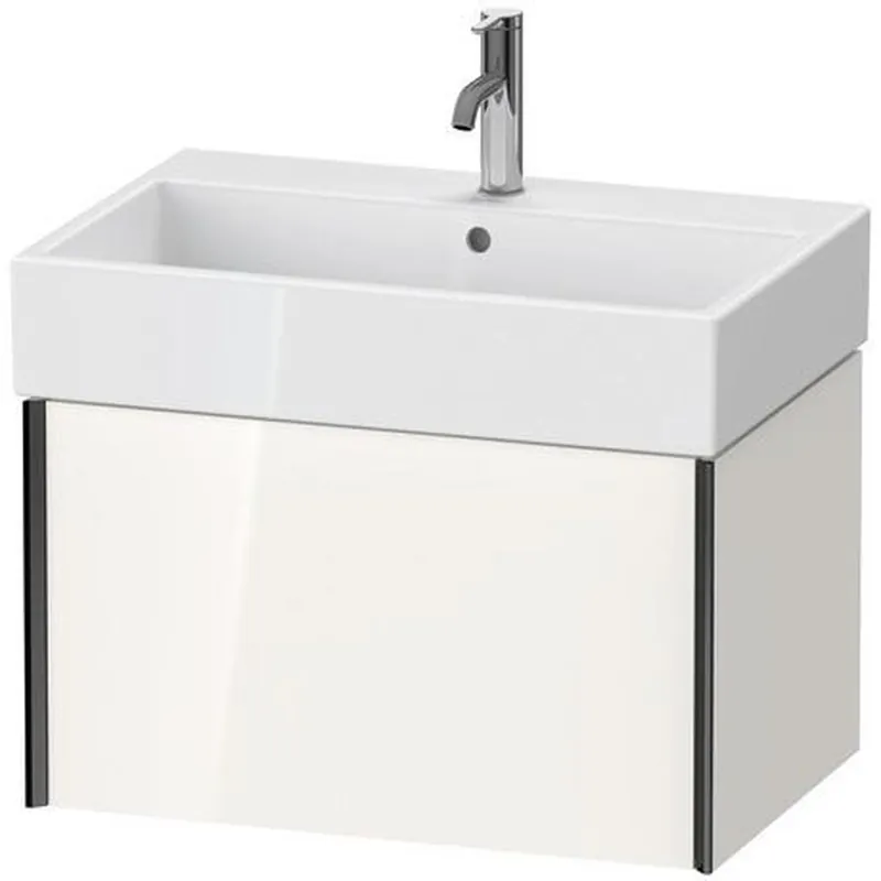 Duravit Xviu 27" x 16" x 18" One Drawer Wall-Mount Vanity Unit, White High Gloss Lacquer (XV42350B285) Best Seller