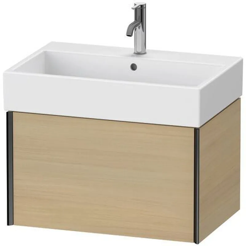 Reduced Price Duravit Xviu 27" x 16" x 18" One Drawer Wall-Mount Vanity Unit, Mediterreanean Oak Real Wood Veneer (XV42350B271)