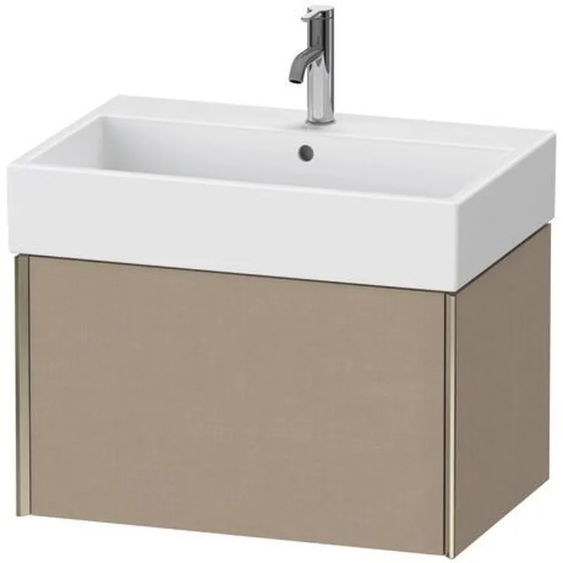 Duravit Xviu 27" x 16" x 18" One Drawer Wall-Mount Vanity Unit, Linen (XV42350B175) Certified