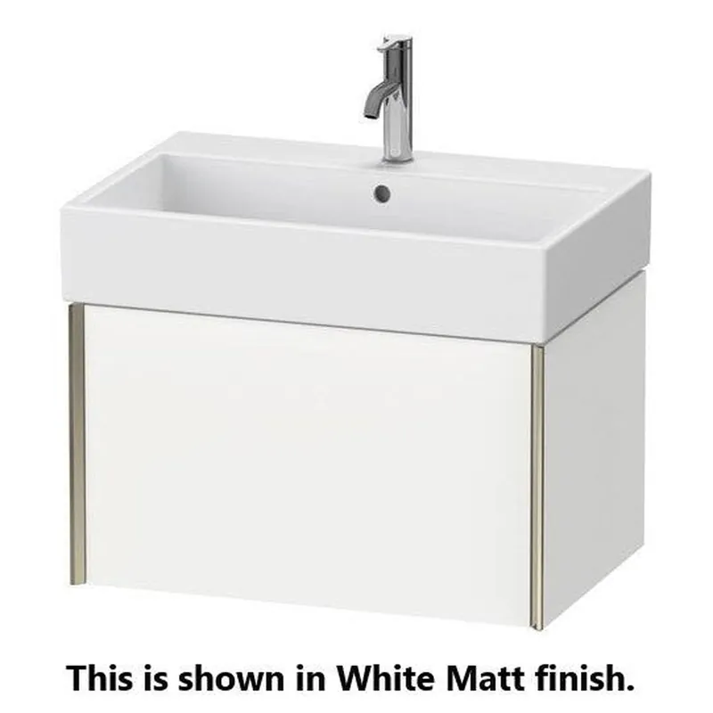 Top Rated Duravit Xviu 27" x 16" x 18" One Drawer Wall-Mount Vanity Unit, Basalt Matt (XV42350B143)