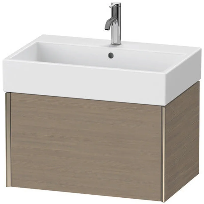 Duravit Xviu 27" x 16" x 18" One Drawer Wall-Mount Vanity Unit, Oak Terra (XV42350B135) Fast Shipping