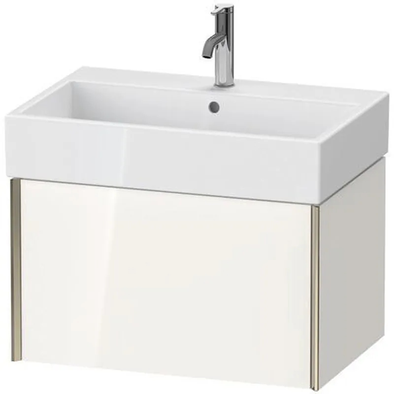 Popular Duravit Xviu 27" x 16" x 18" One Drawer Wall-Mount Vanity Unit, White High Gloss (XV42350B122)