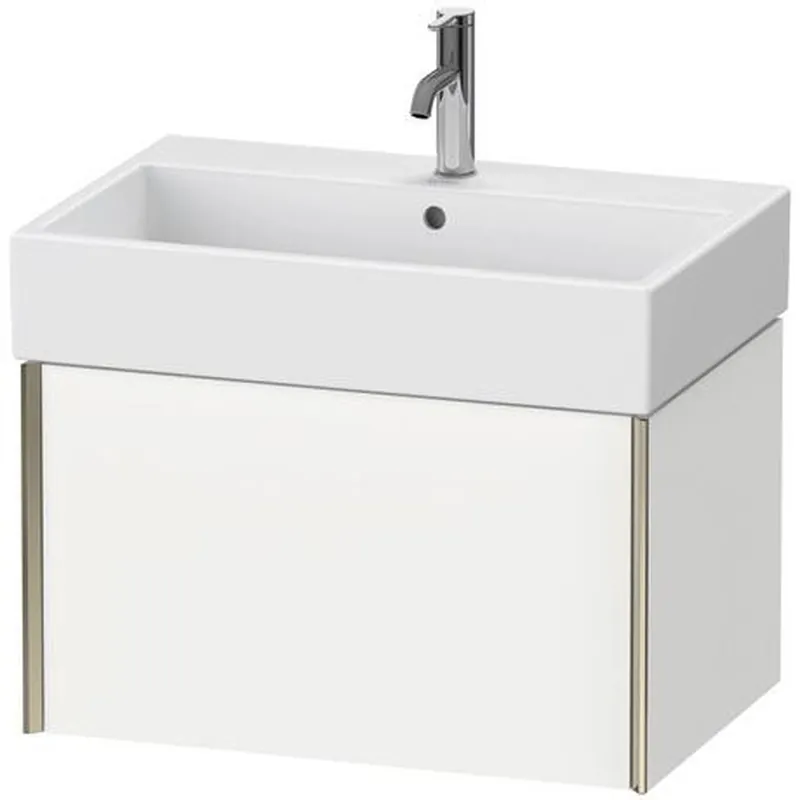 Fresh Stock Duravit Xviu 27" x 16" x 18" One Drawer Wall-Mount Vanity Unit, White Matt (XV42350B118)