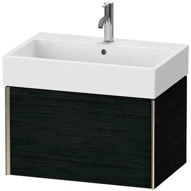 Duravit Xviu 27" x 16" x 18" One Drawer Wall-Mount Vanity Unit, Oak Black (XV42350B116) Special Offer