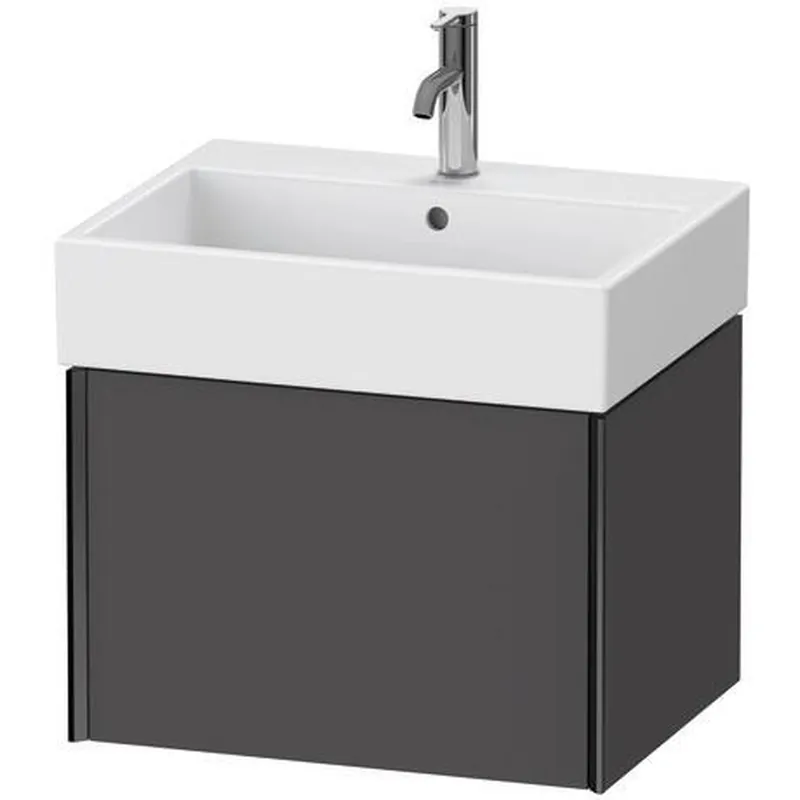 Duravit Xviu 23" x 16" x 18" One Drawer Wall-Mount Vanity Unit, Graphite Matt (XV42340B249) High Quality