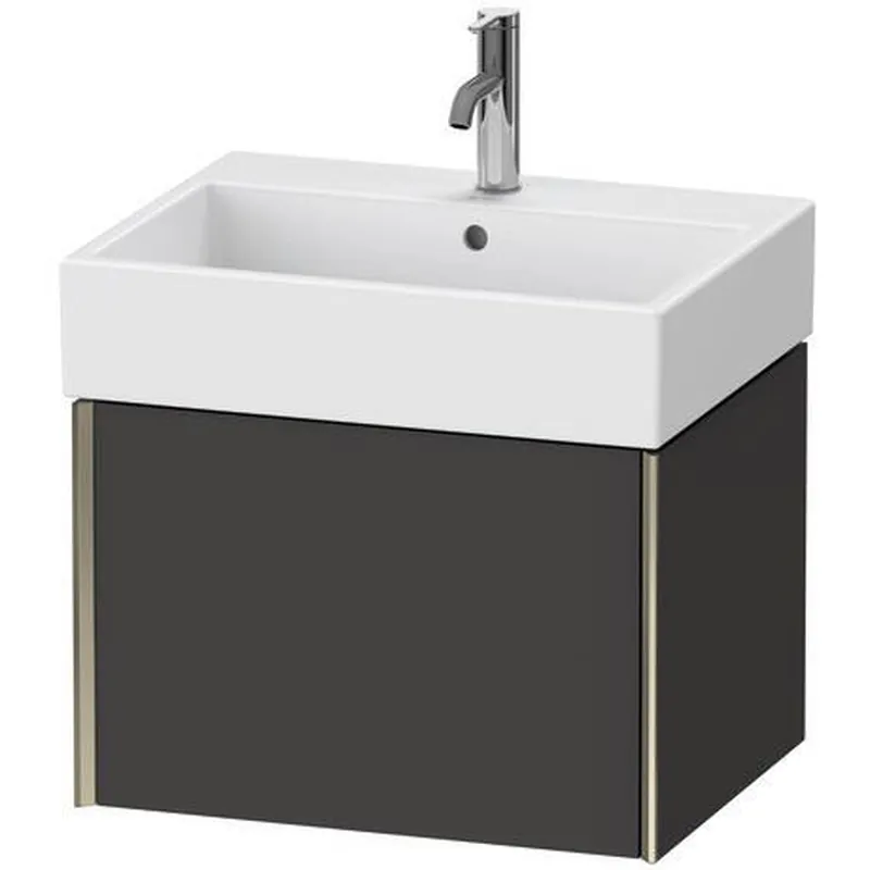 Don’t Miss Out Duravit Xviu 23" x 16" x 18" One Drawer Wall-Mount Vanity Unit, Graphite Super Matt (XV42340B180)