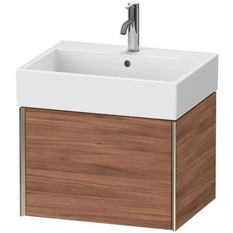 Duravit Xviu 23" x 16" x 18" One Drawer Wall-Mount Vanity Unit, Natural Walnut (XV42340B179) Original