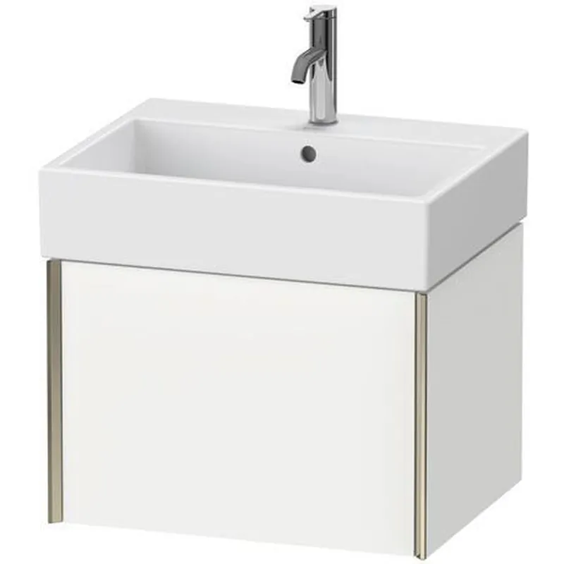 Get Yours Duravit Xviu 23" x 16" x 18" One Drawer Wall-Mount Vanity Unit, White Matt (XV42340B118)
