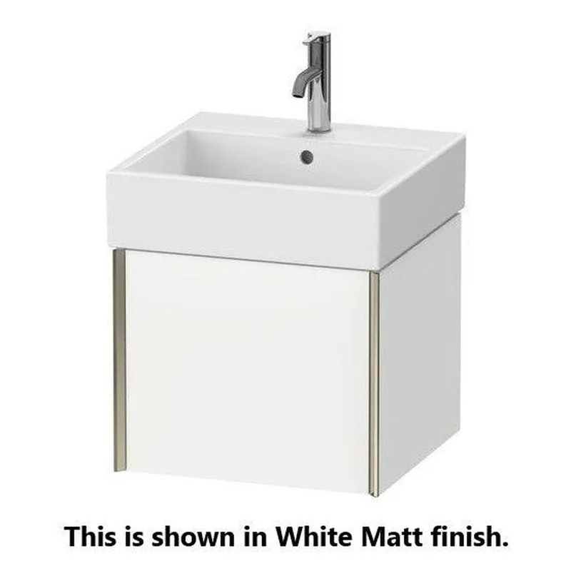 Duravit Xviu 19" x 16" x 18" One Drawer Wall-Mount Vanity Unit, Stone Blue High Gloss Lacquer (XV42330B247) Seasonal Sale