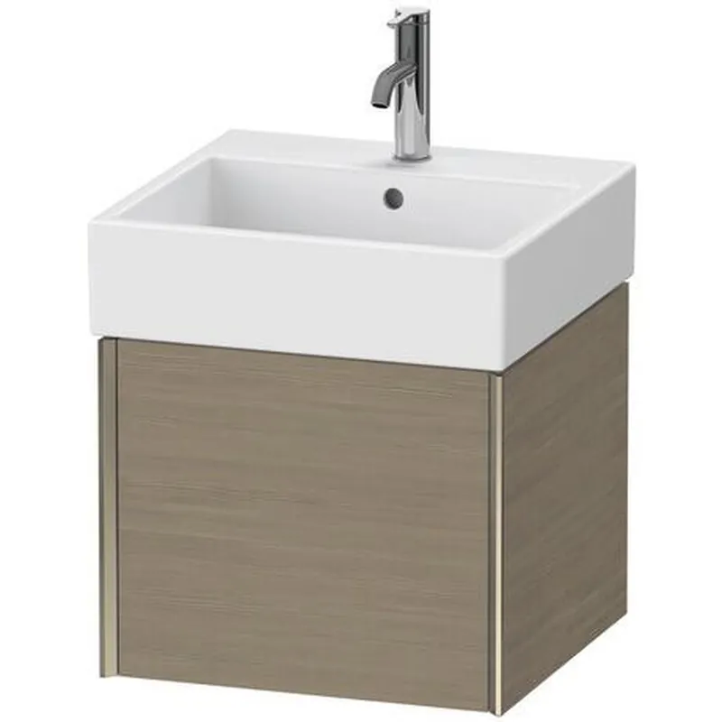 Latest Duravit Xviu 19" x 16" x 18" One Drawer Wall-Mount Vanity Unit, Oak Terra (XV42330B135)