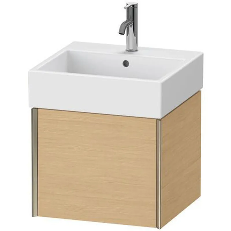 Final Sale Duravit Xviu 19" x 16" x 18" One Drawer Wall-Mount Vanity Unit, Natural Oak (XV42330B130)