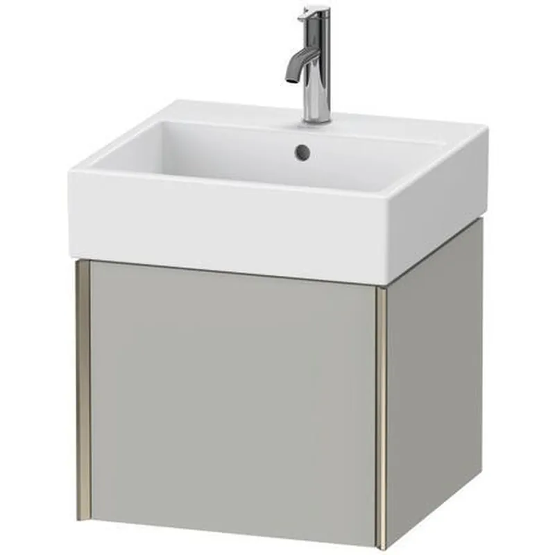 Duravit Xviu 19" x 16" x 18" One Drawer Wall-Mount Vanity Unit, Concrete Grey Matt (XV42330B107) Price Drop