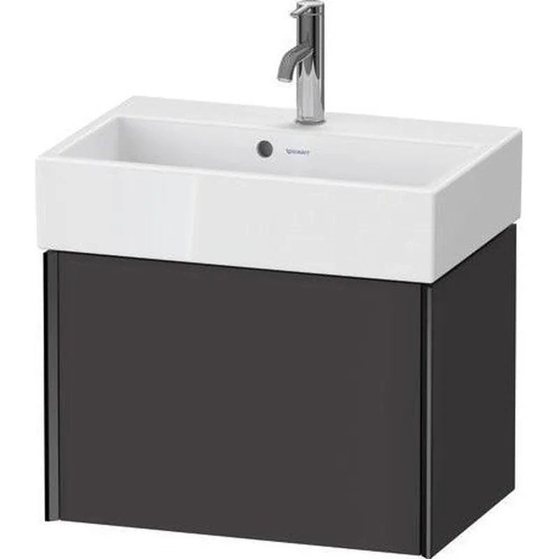 Fan Favorite Duravit Xviu 23" x 16" x 15" One Drawer Wall-Mount Vanity Unit, Graphite Super Matt (XV42160B280)